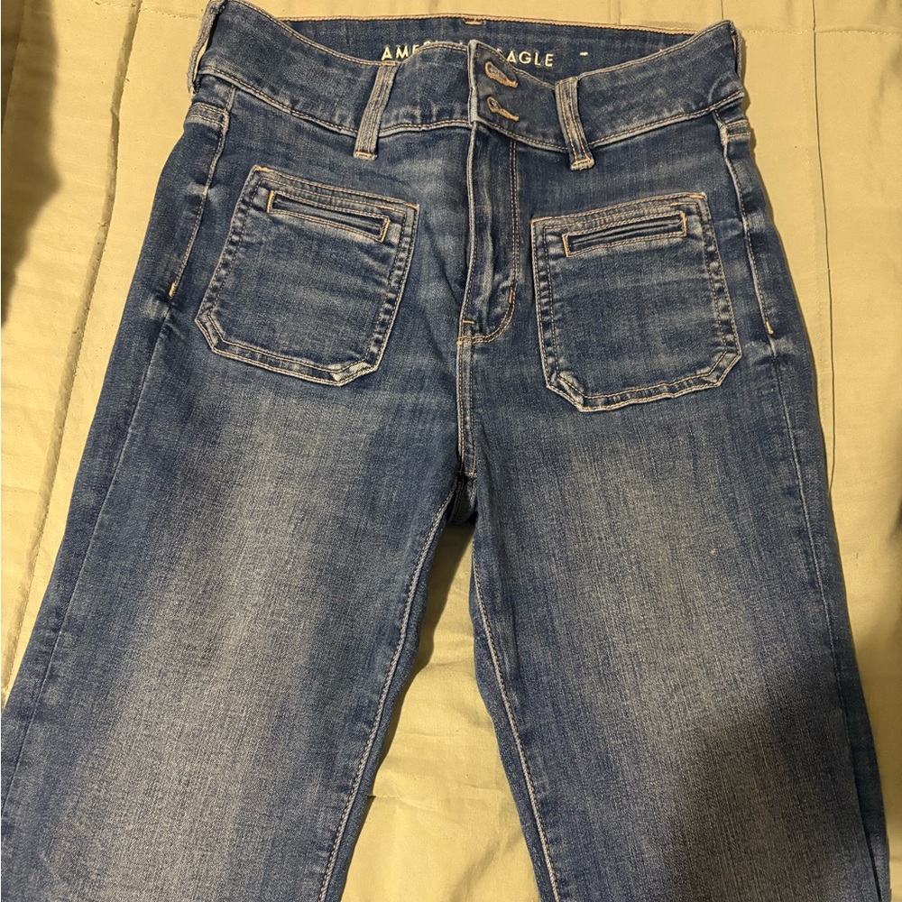 American Eagle Outfitters Blue Flare Jeans